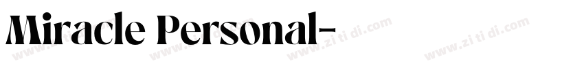 Miracle Personal字体转换